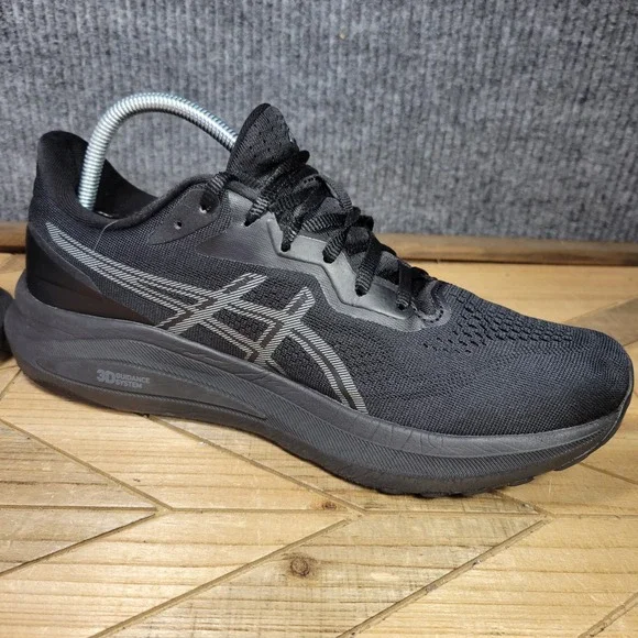 Asics GT-1000 13 Mens 10 Medium D Triple Black Running Shoes Sneakers‎ 1011B858